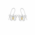 Boma Jewelry Elegant Outline Monarch Butterfly Dangle Earrings