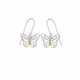 Boma Jewelry Elegant Outline Monarch Butterfly Dangle Earrings