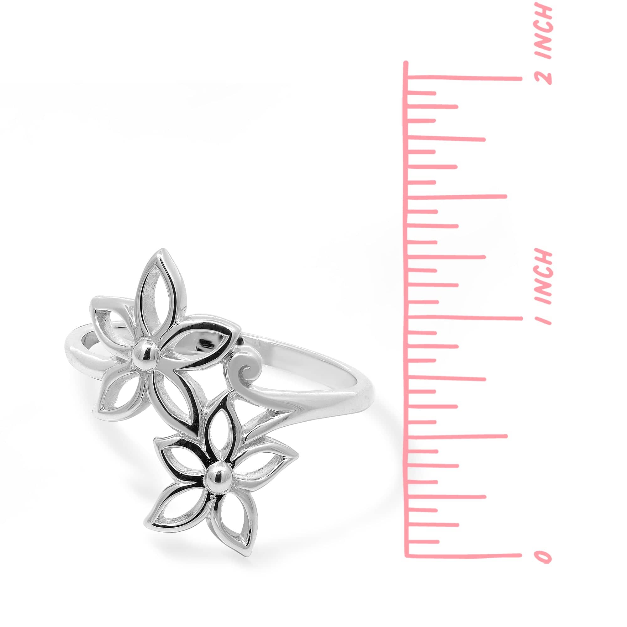 Boma Jewelry Tyla Twin Jasmine Flower Ring