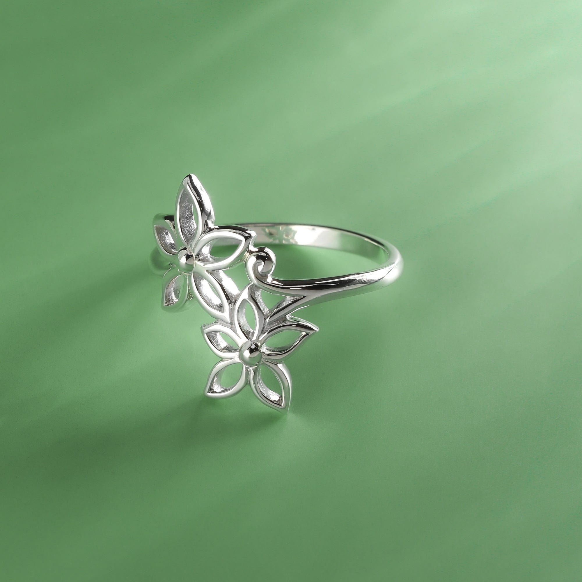 Boma Jewelry Tyla Twin Jasmine Flower Ring