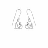 Boma Jewelry Infinite Loop Heart Dangle Earrings