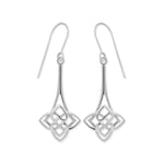 Boma Jewelry Heart-Shaped Celtic Knot Dangle Earrings