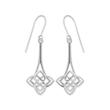 Boma Jewelry Heart-Shaped Celtic Knot Dangle Earrings