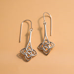 Boma Jewelry Heart-Shaped Celtic Knot Dangle Earrings