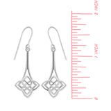 Boma Jewelry Heart-Shaped Celtic Knot Dangle Earrings