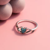 Boma Jewelry Heart Vine Ring With Stone