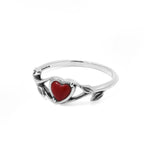 Boma Jewelry Heart Vine Ring With Stone