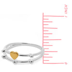 Boma Jewelry Sabrina Duo Heart Ring