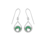 Boma Jewelry Outline Waterdrop Dangle Earrings With Stone