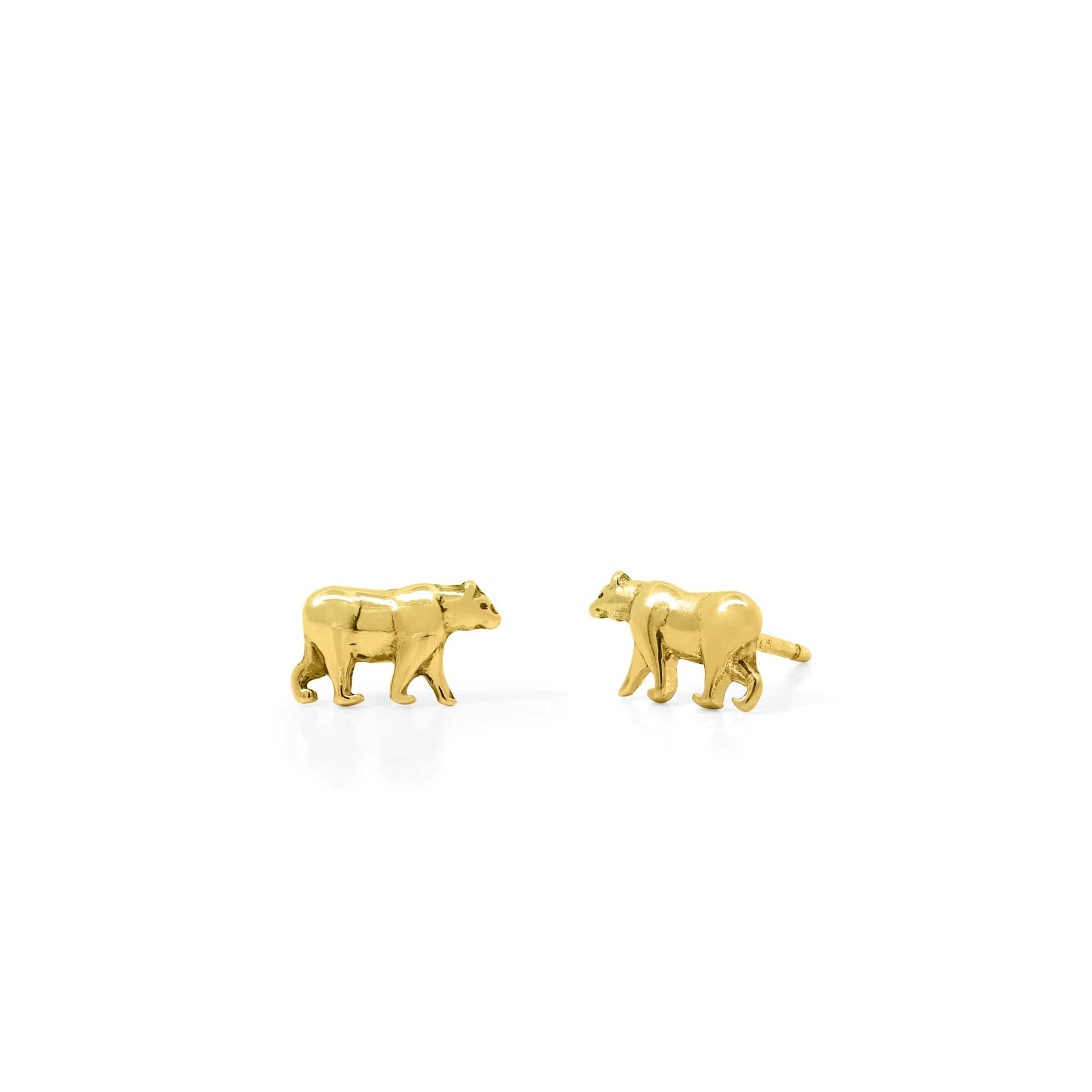 Boma Jewelry California Grizzly Bear Earring Studs