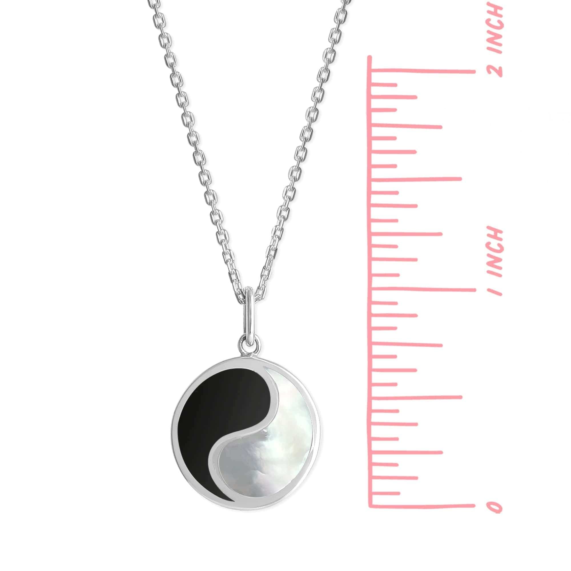 Boma Jewelry Alina Yin Yang Pendant Necklace with Stone