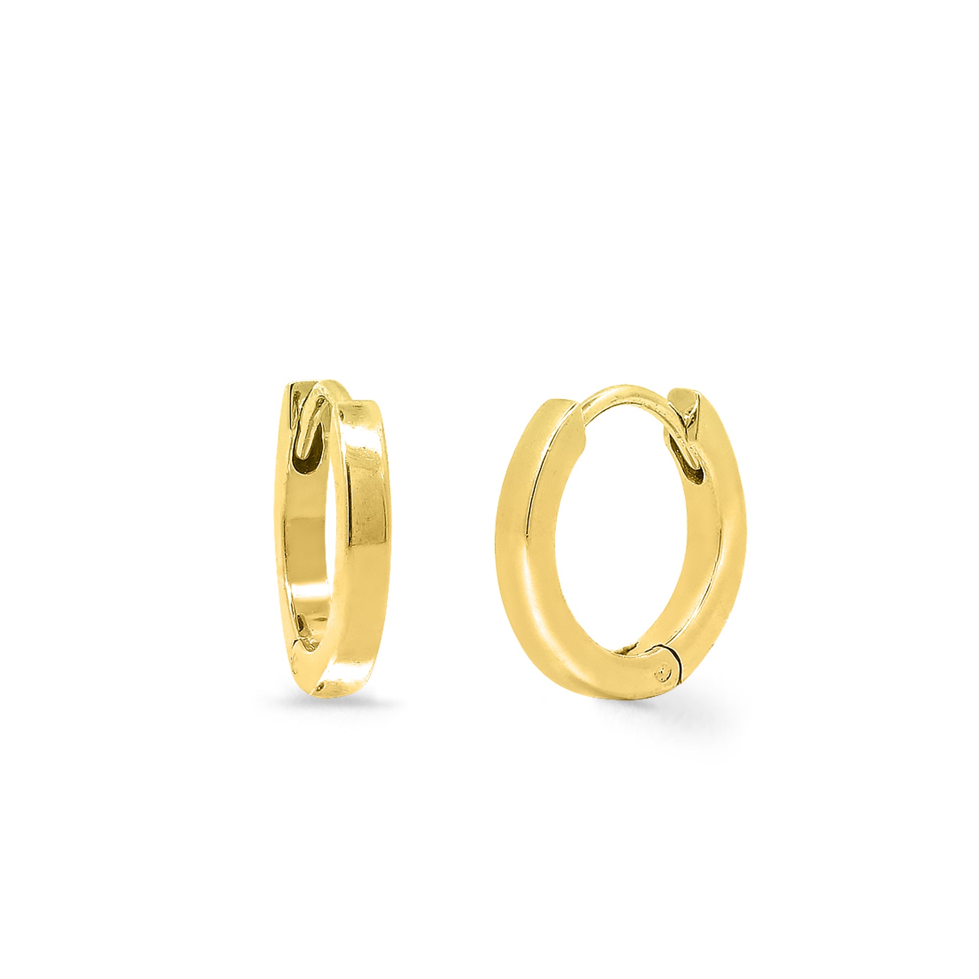 Boma Jewelry Earrings 14K Gold Plated Minimal Huggie Hoops