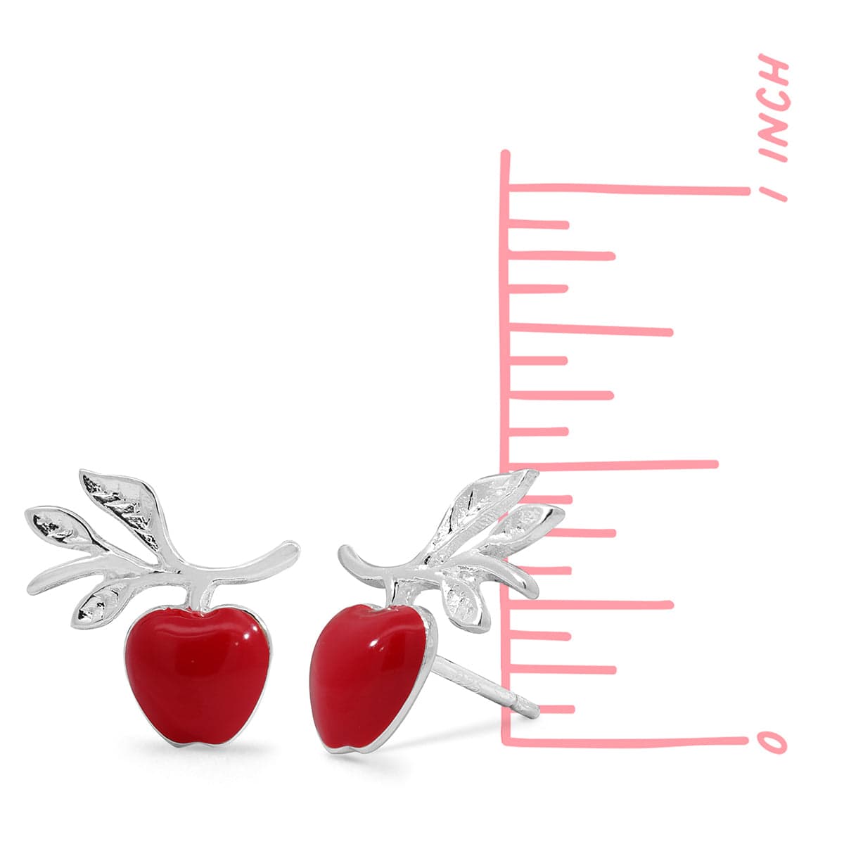 Boma Jewelry Earrings Apple Branch Stud Earrings