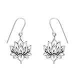 Boma Jewelry Earrings Bohemian Lotus Flower Dangle Earrings