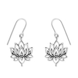 Boma Jewelry Earrings Bohemian Lotus Flower Dangle Earrings