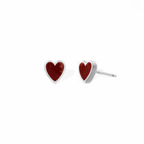 Boma Jewelry Earrings Carnelian Belle Heart Studs Stone