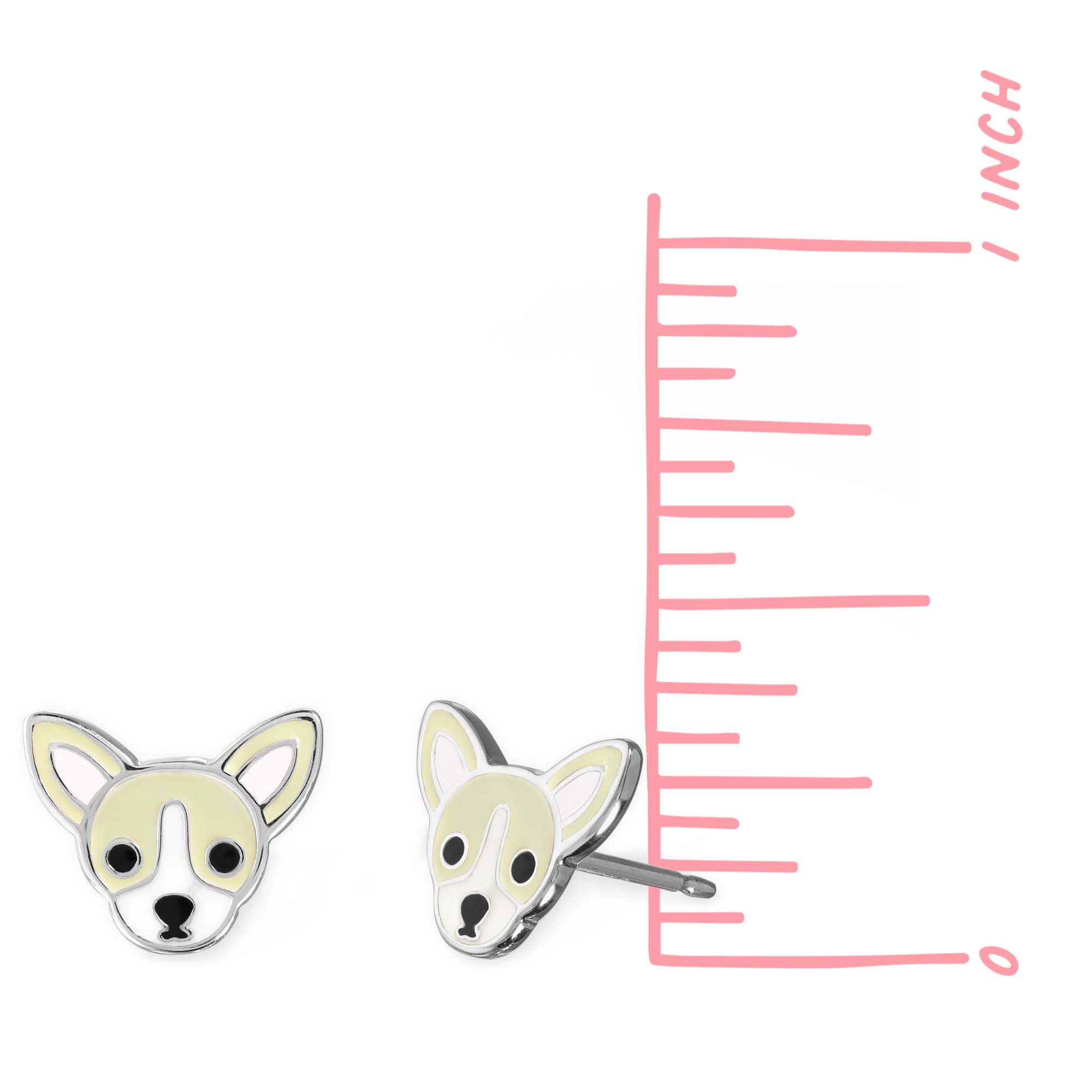 Boma Jewelry Earrings Chihuahua Dog Studs