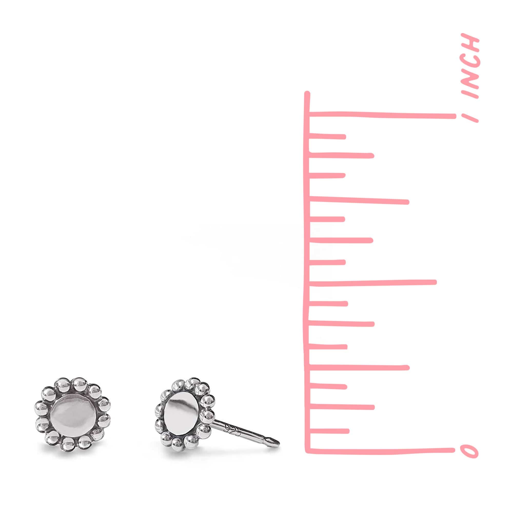 Boma Jewelry Earrings Circle Dotted Stud