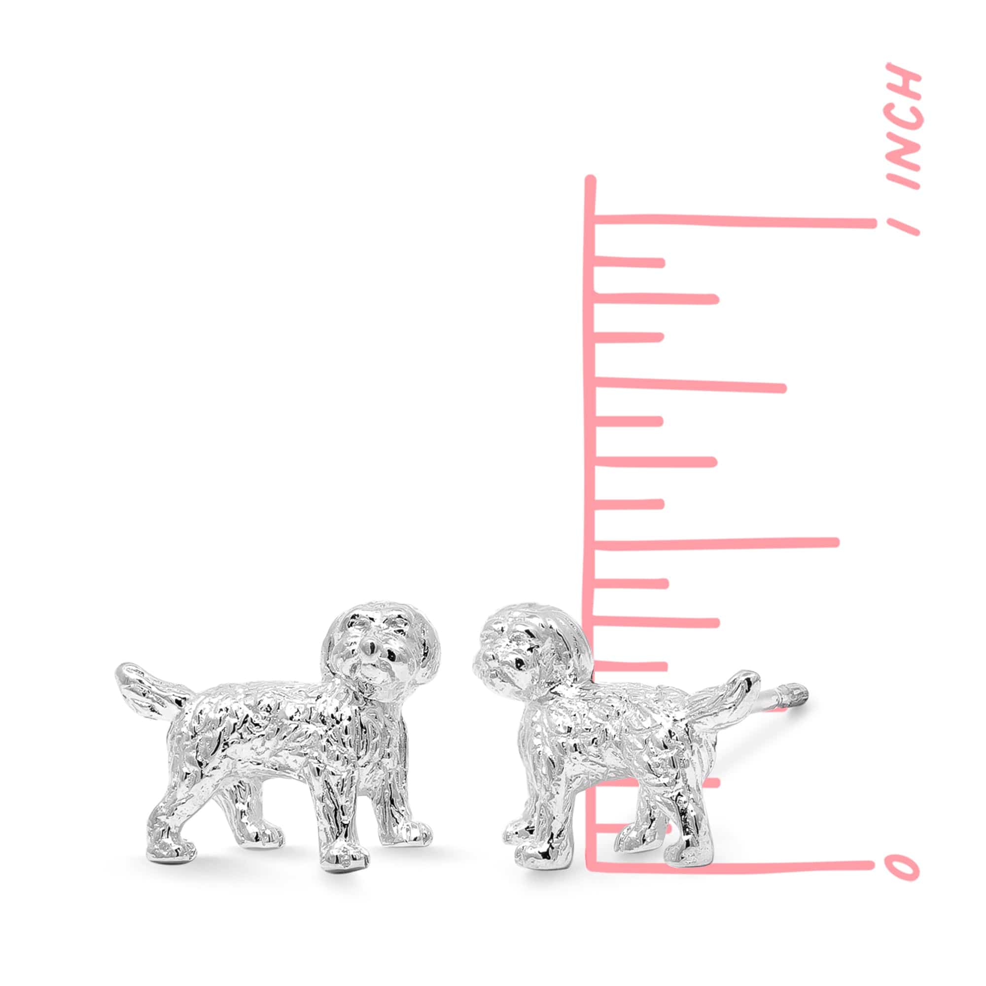 Boma Jewelry Earrings Cockapoo Dog Stud Earrings