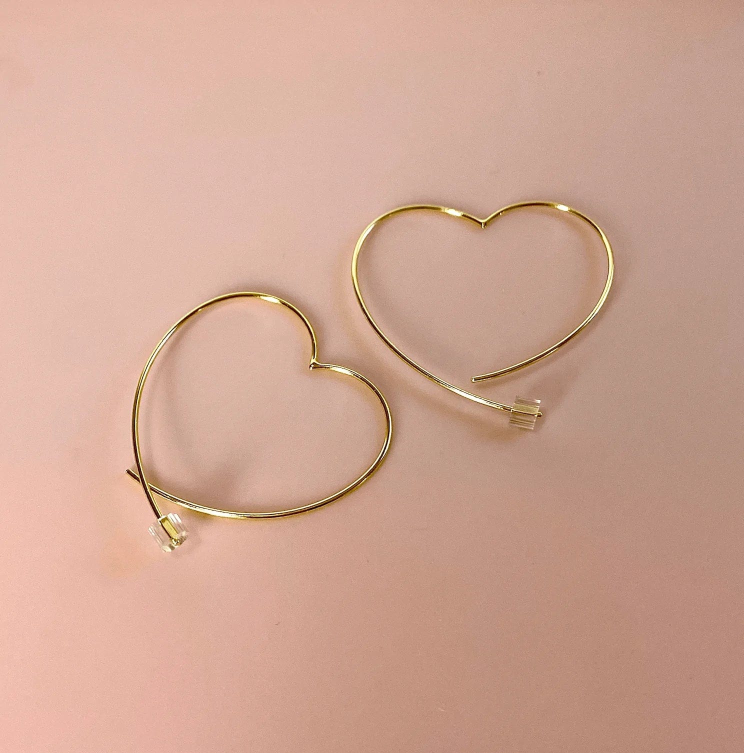 Boma Jewelry Earrings Heart Pull Through Hoops