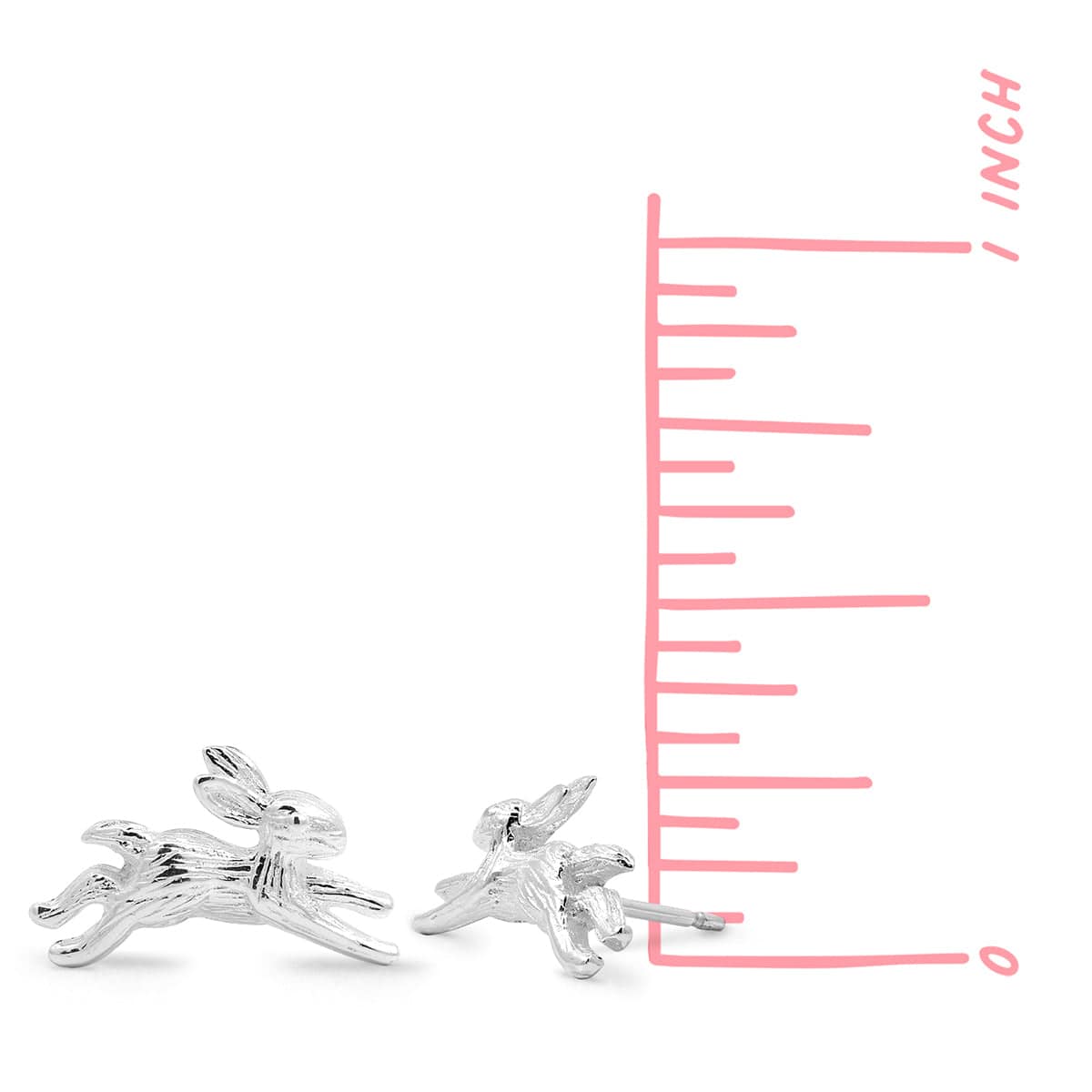 Boma Jewelry Earrings Hopping Hare Stud Earrings