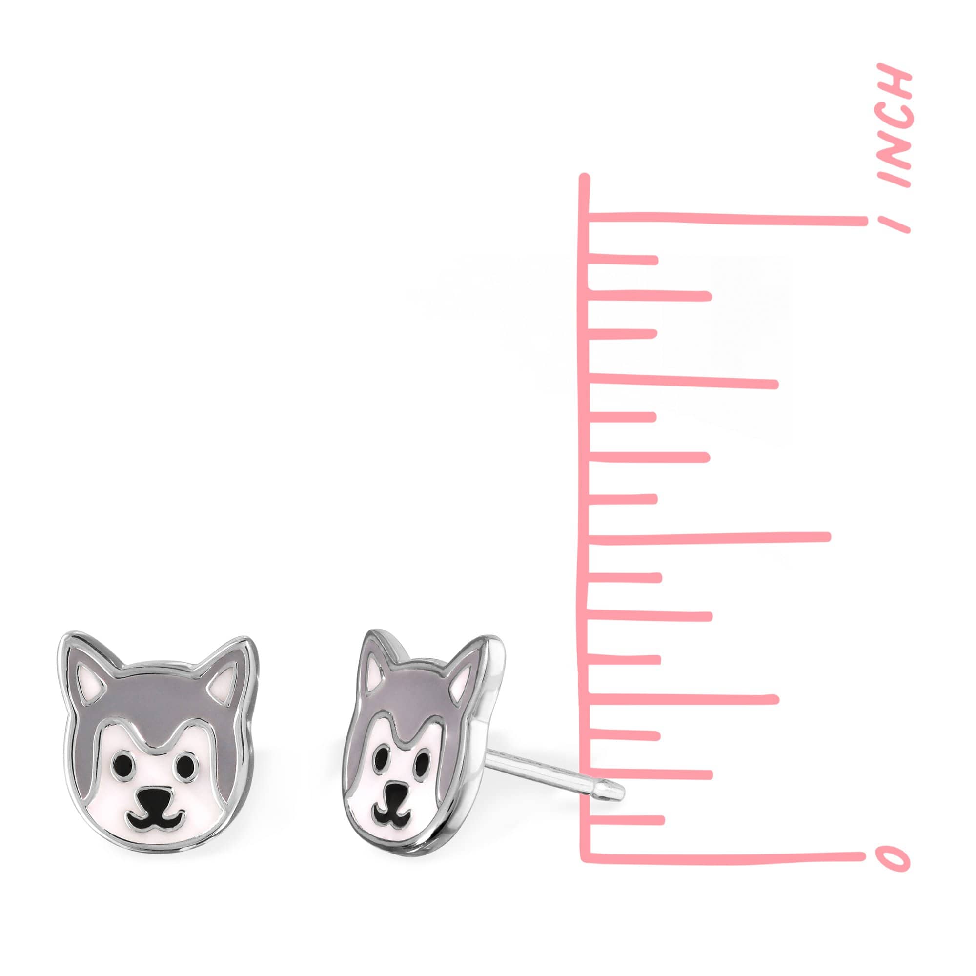 Boma Jewelry Earrings Husky Dog Studs