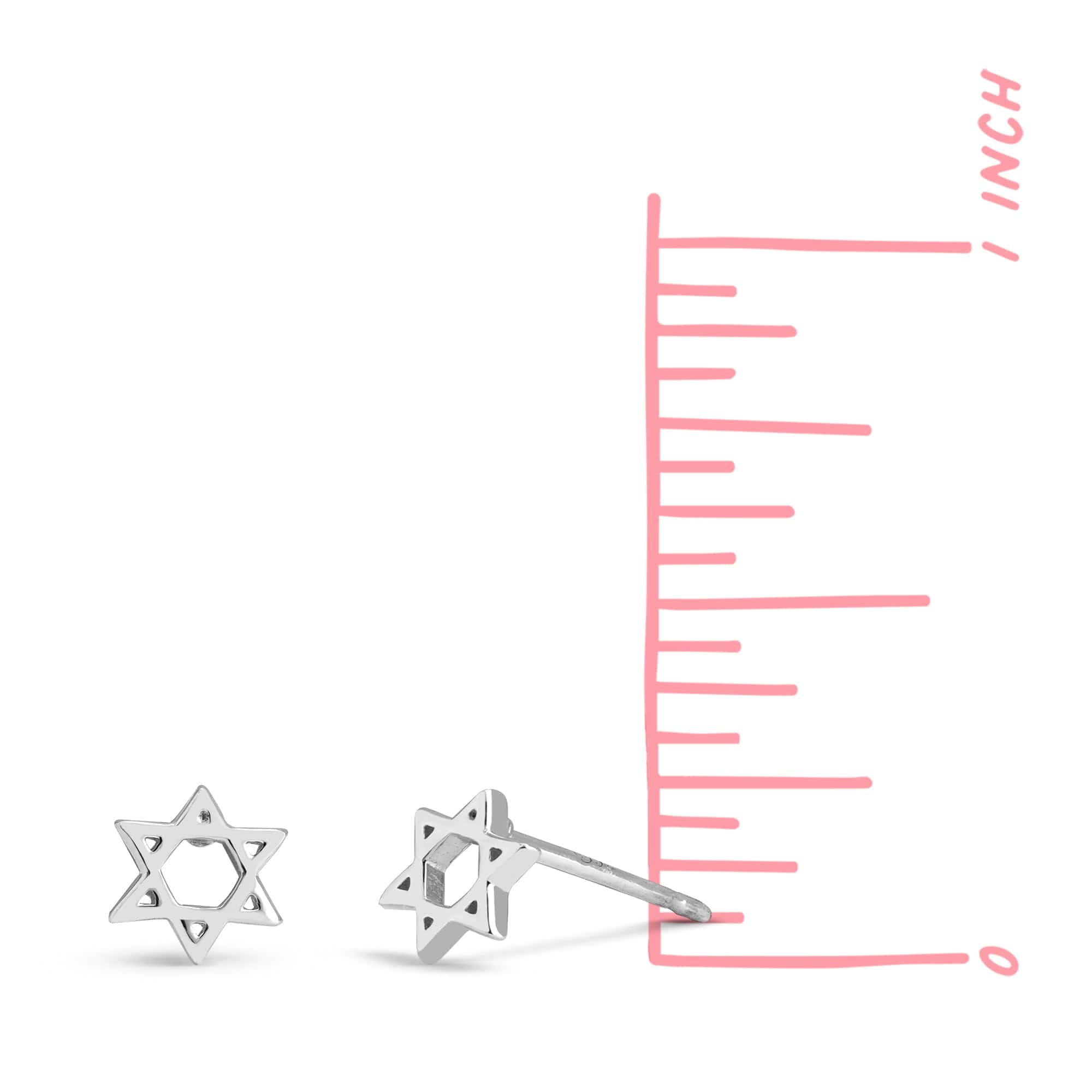 Boma Jewelry Earrings Jewish Star Studs