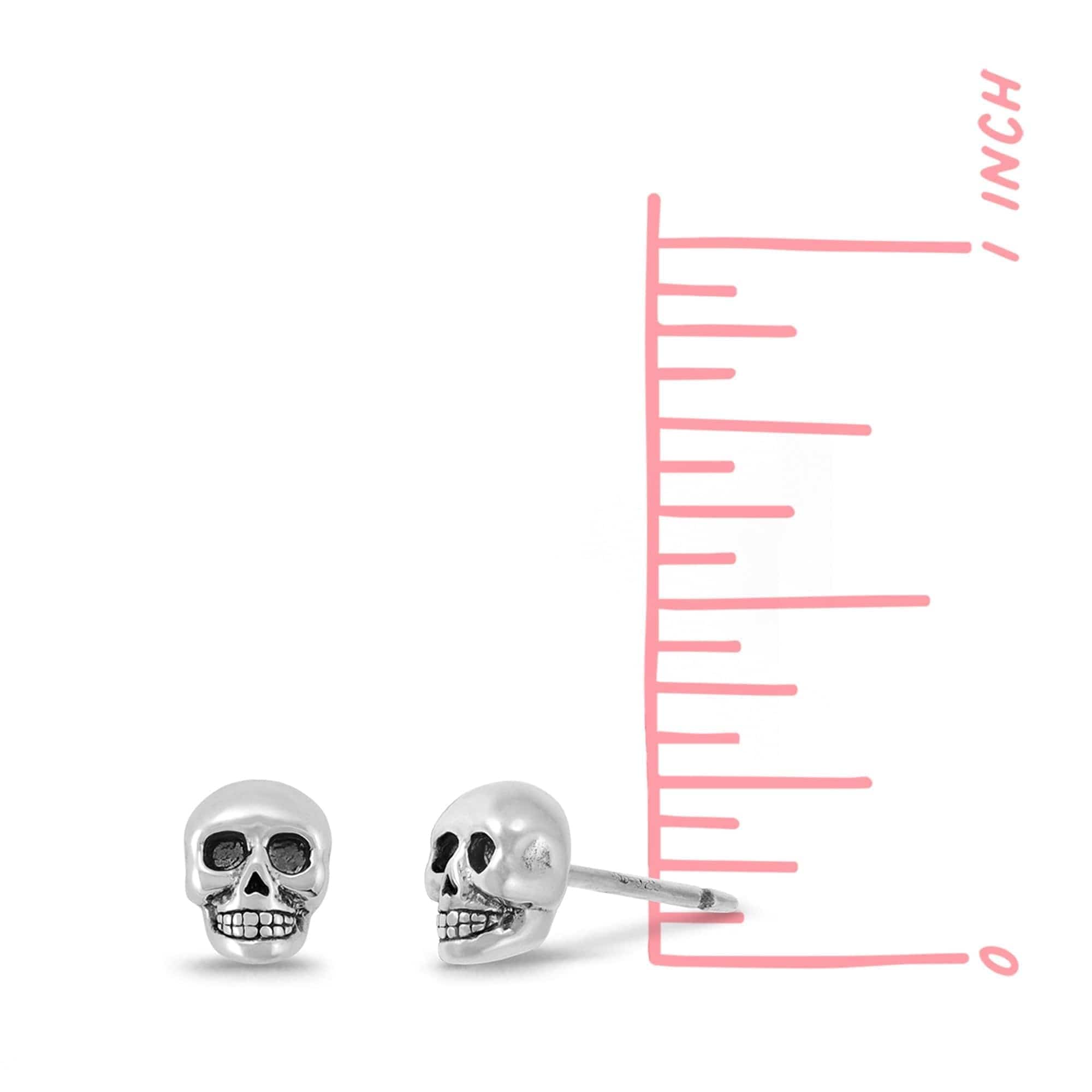 Boma Jewelry Earrings Large Skull Stud Earrings