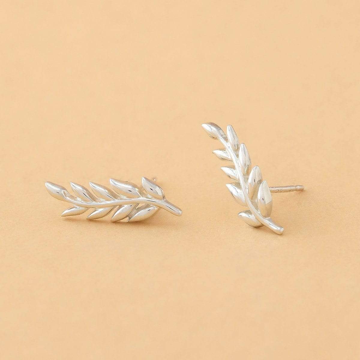 Boma Jewelry Earrings Leaf Ear Crawlers Stud Earrings