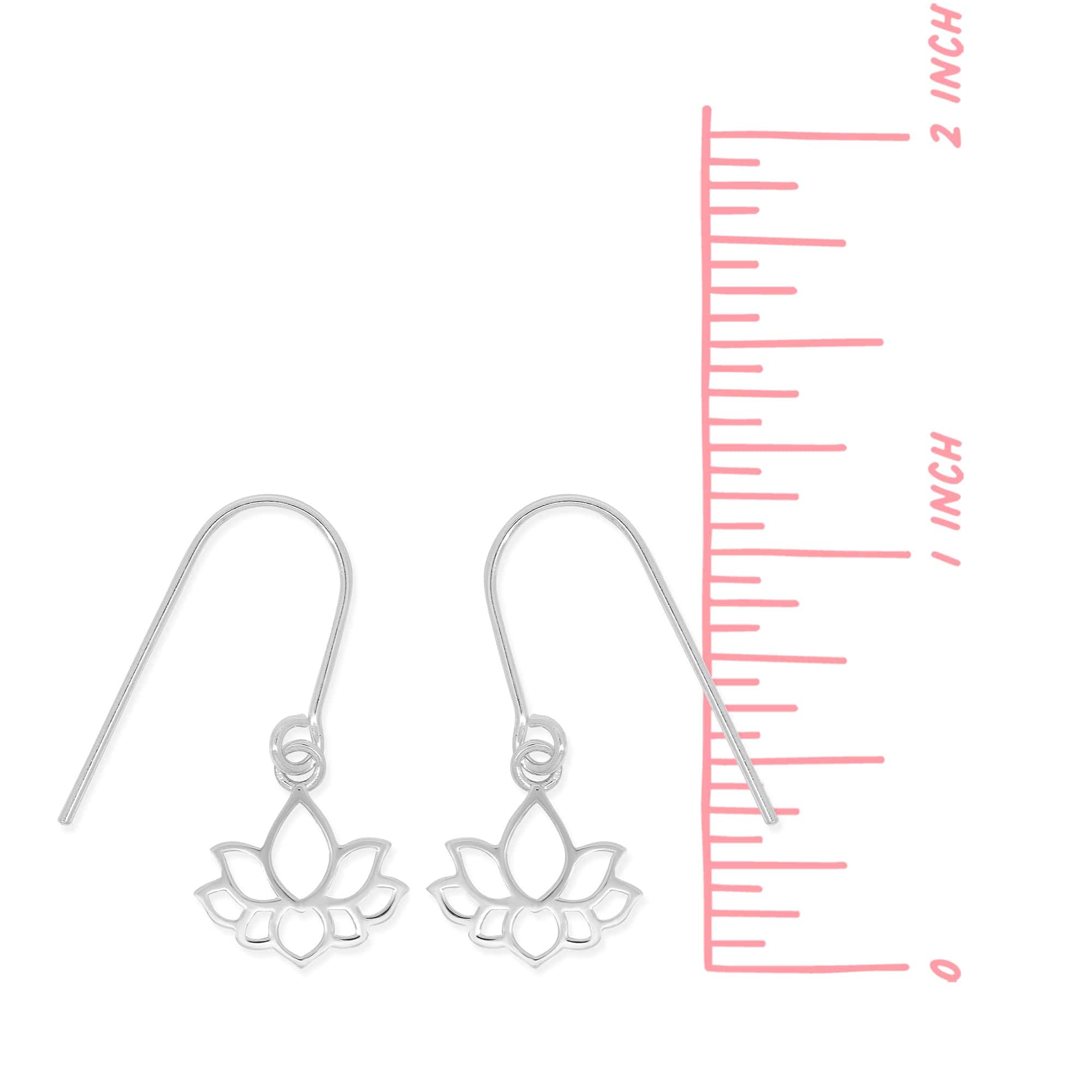 Boma Jewelry Earrings Lotus Flower Dangle Earrings