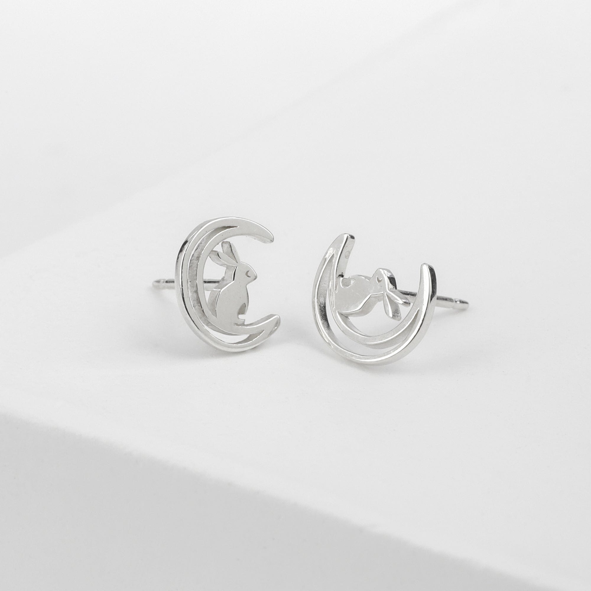 Boma Jewelry Earrings Moon Bunny Stud Earrings