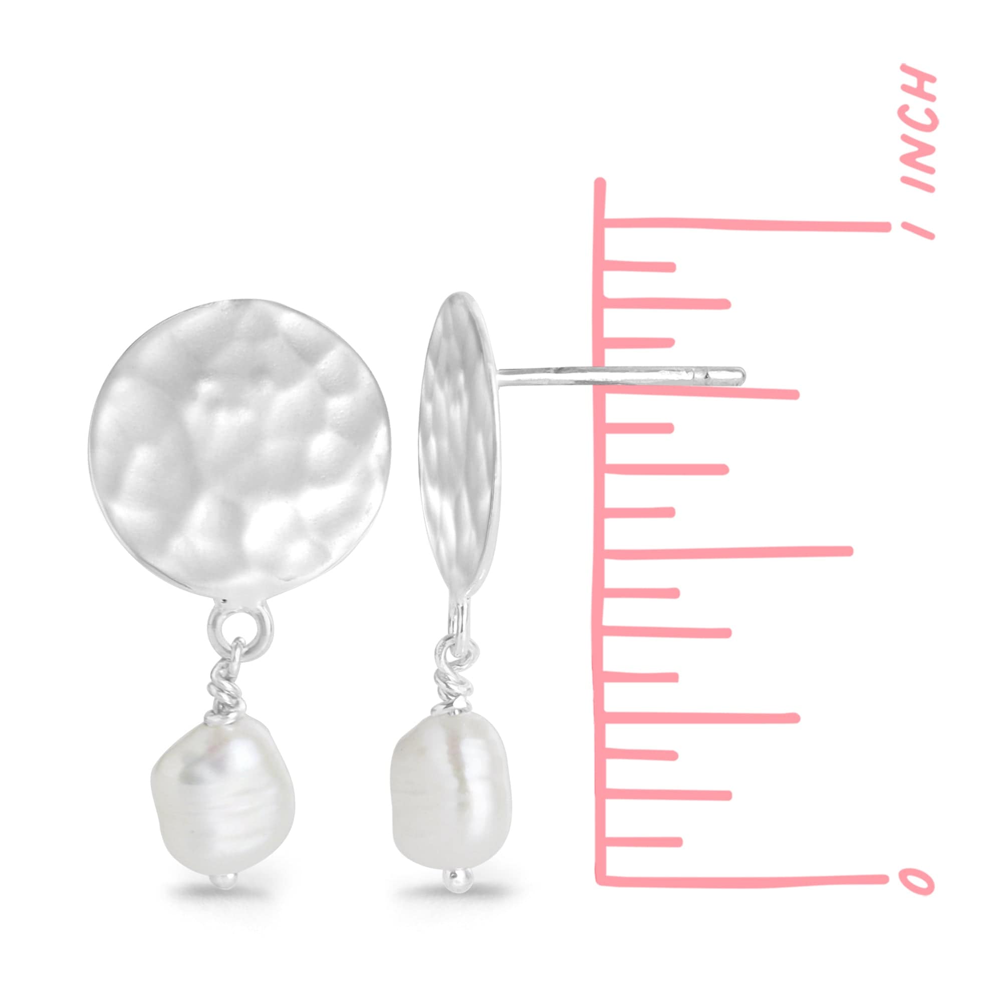 Boma Jewelry Earrings Nami Textured Pearl Drop Earrings