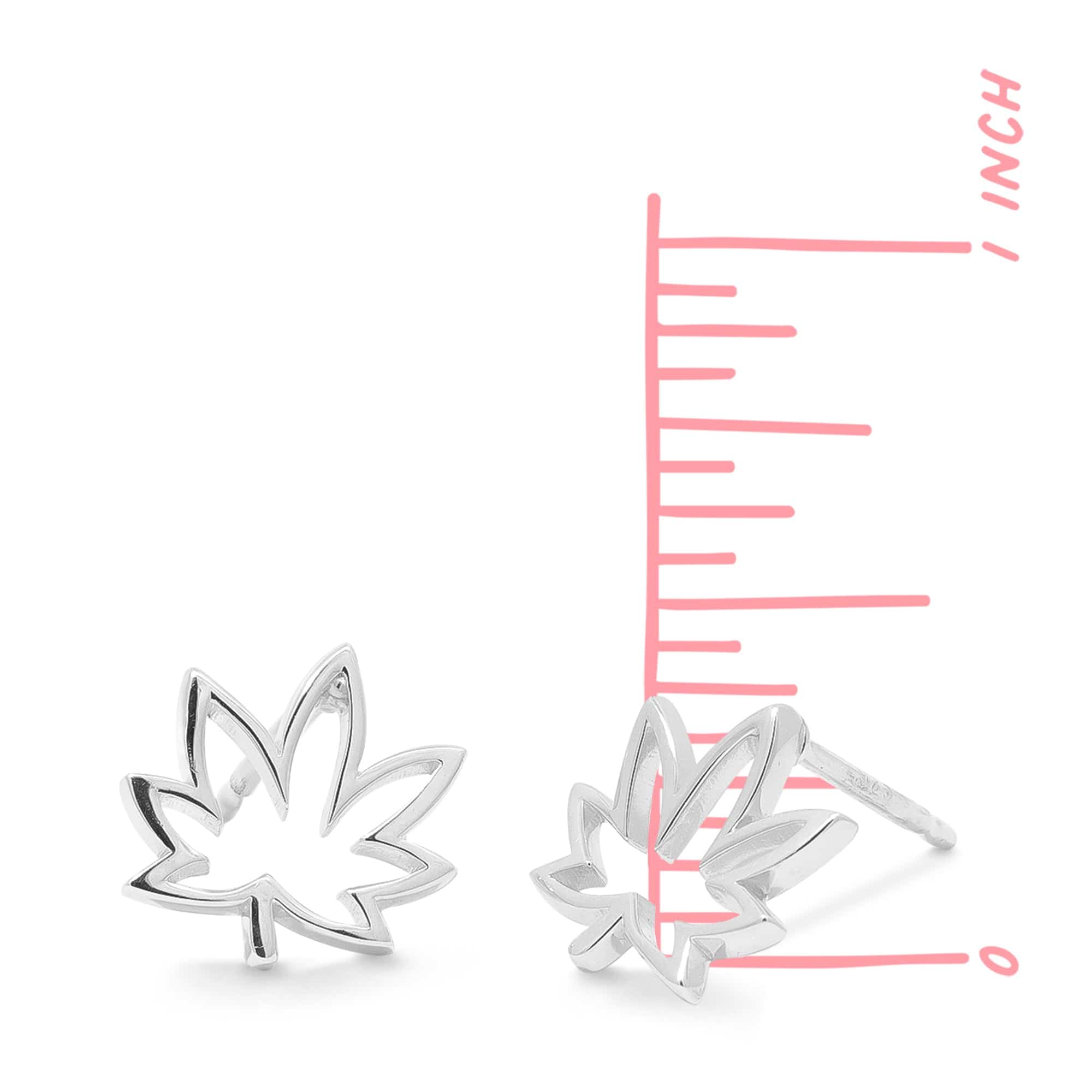 Boma Jewelry Earrings Open Maple Leaf Stud Earrings