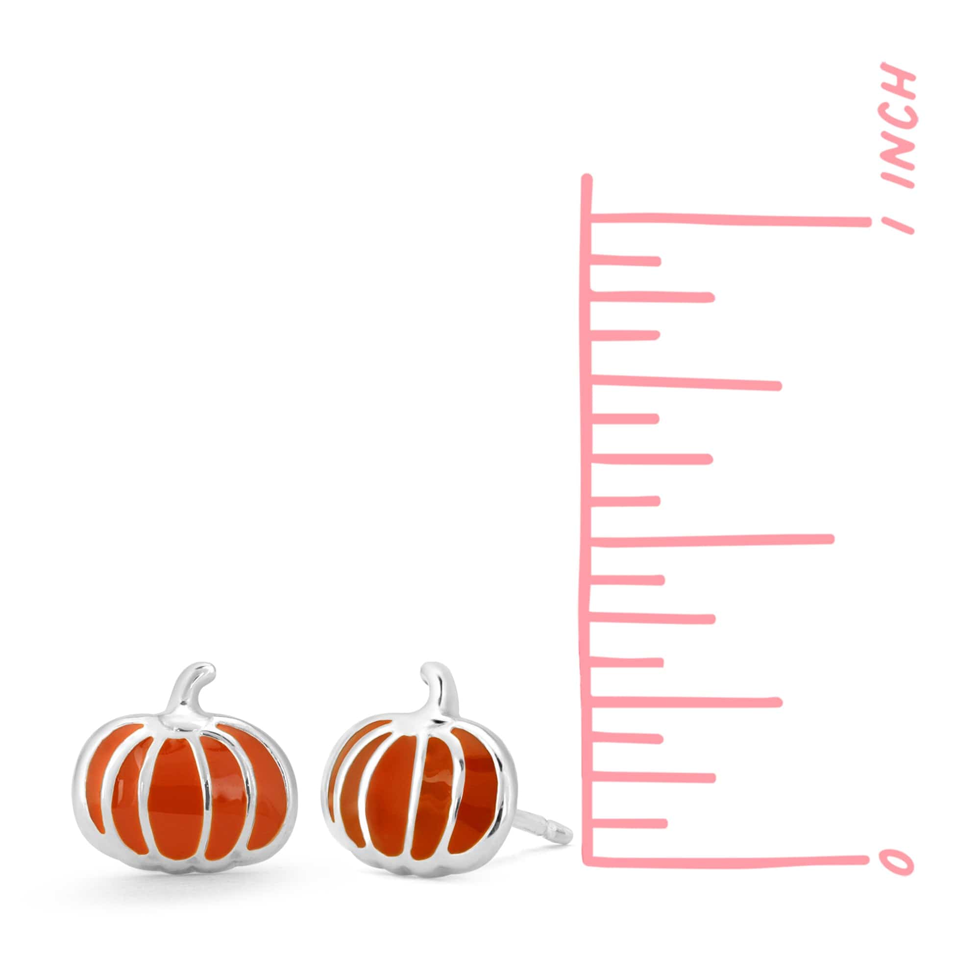 Boma Jewelry Earrings Orange Pumpkin Studs