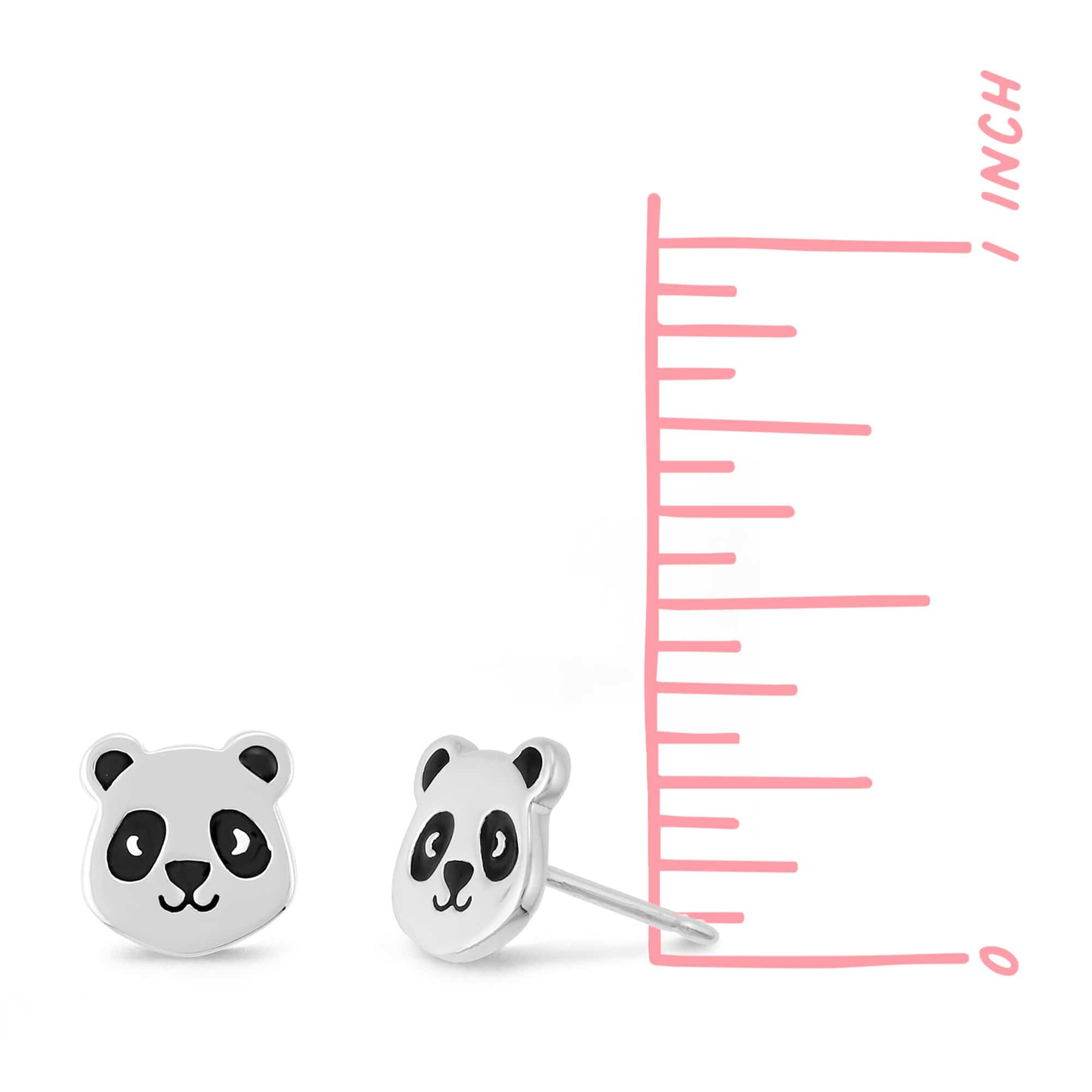 Boma Jewelry Earrings Panda Bear Studs