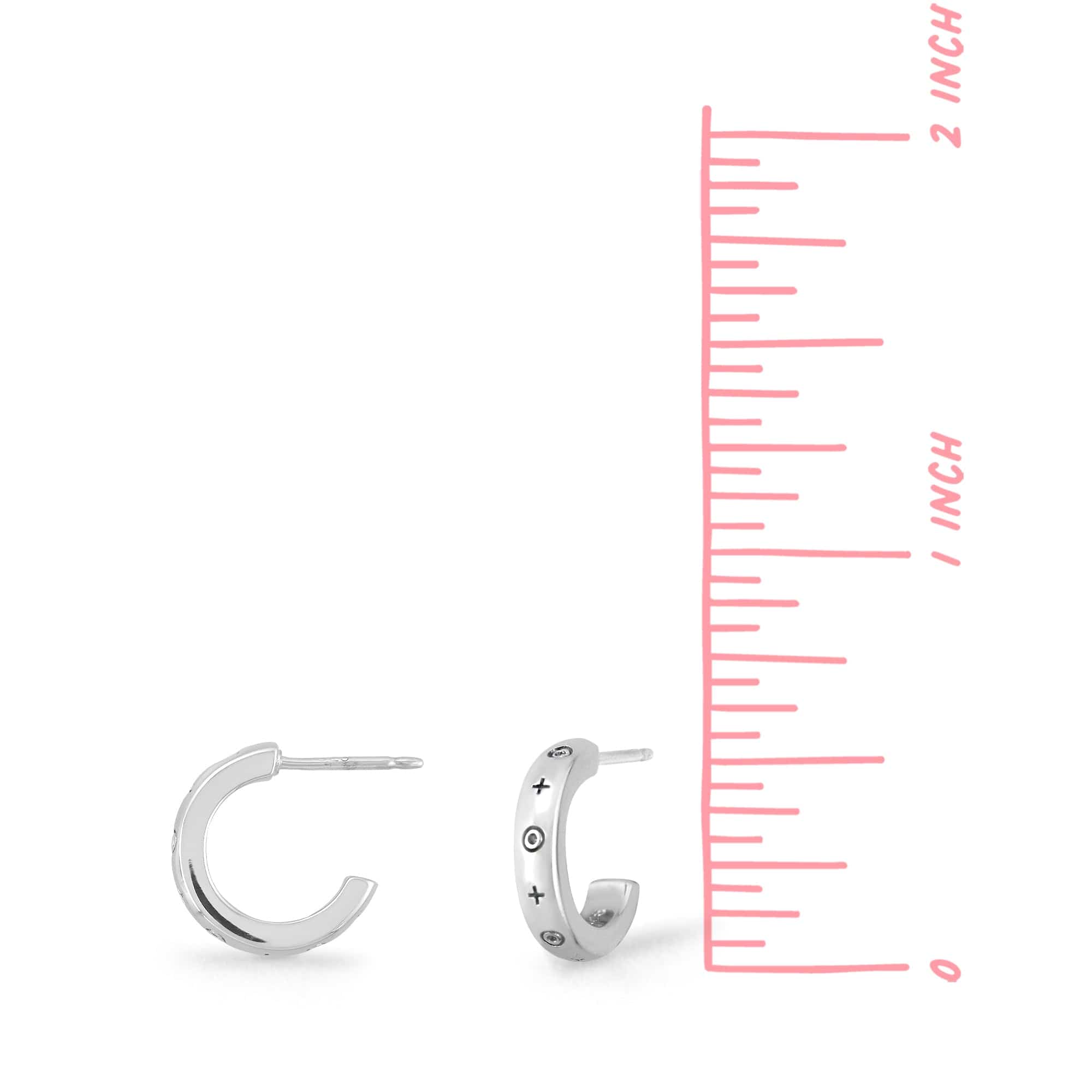 Boma Jewelry Earrings Simple C-Shape Hoops