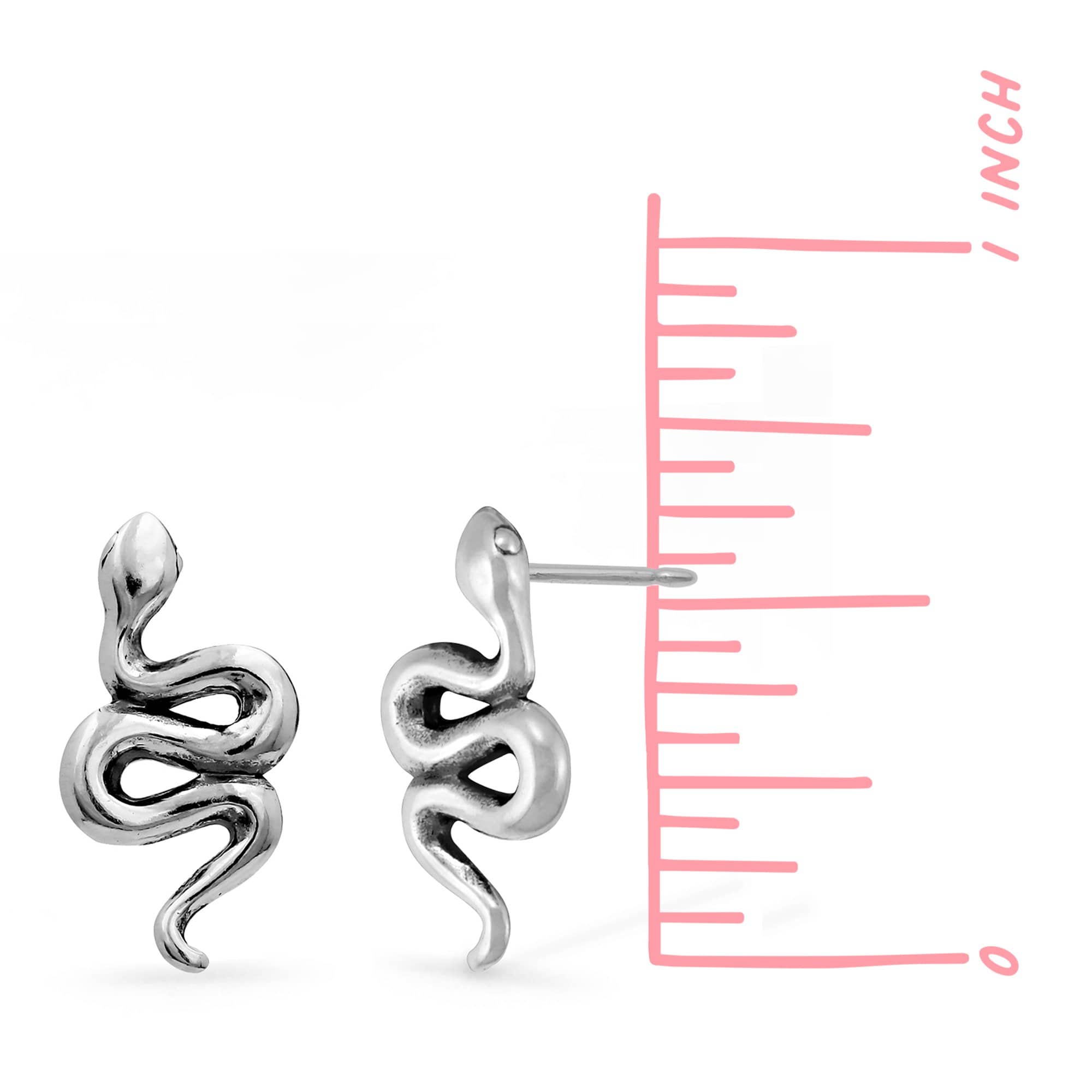 Boma Jewelry Earrings Slithering Snake Studs