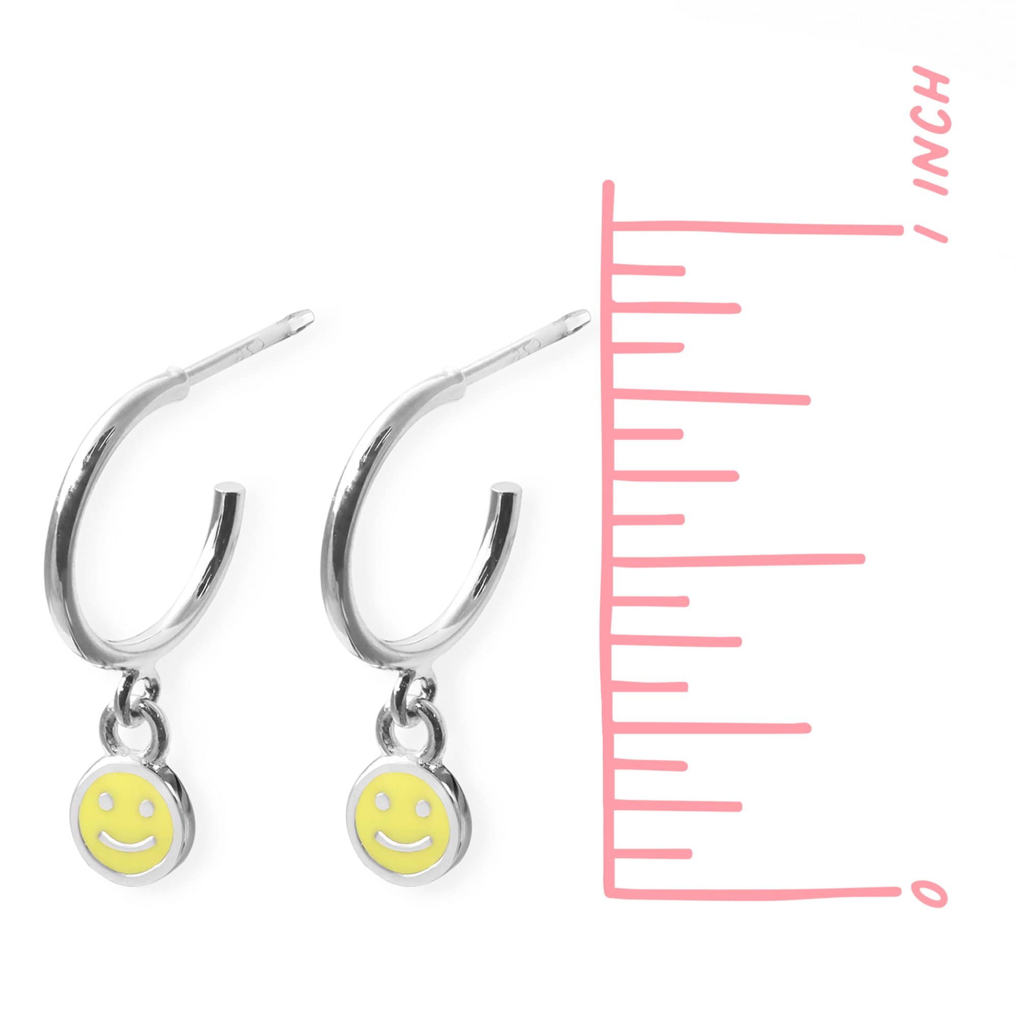 Boma Jewelry Earrings Smiling Emoji Hoops