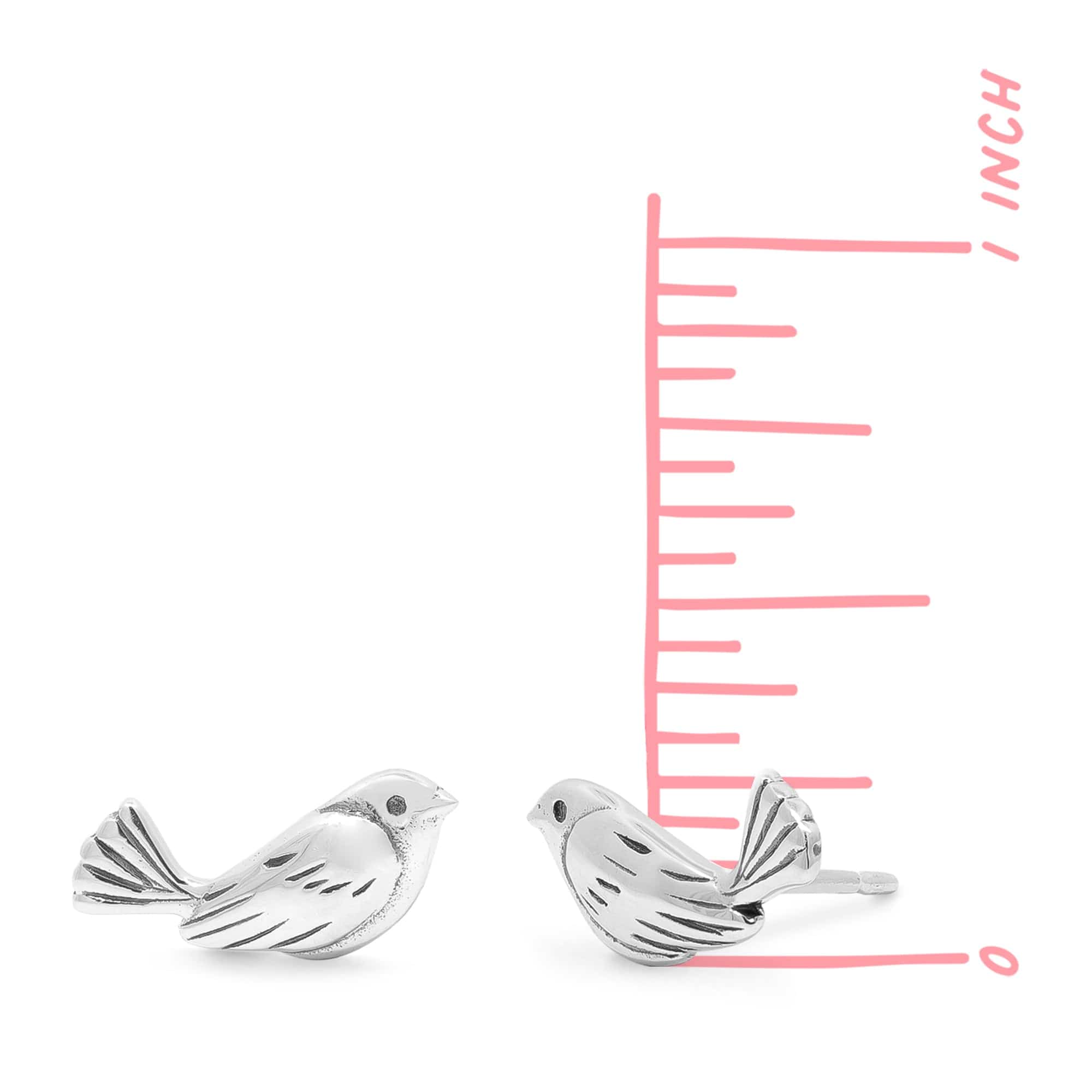 Boma Jewelry Earrings Sparrow Bird Stud Earrings