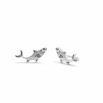 Boma Jewelry Earrings Swimming Salmon Fish Studs