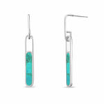 Boma Jewelry Earrings Turquoise Alina Bezel Earrings with Stone