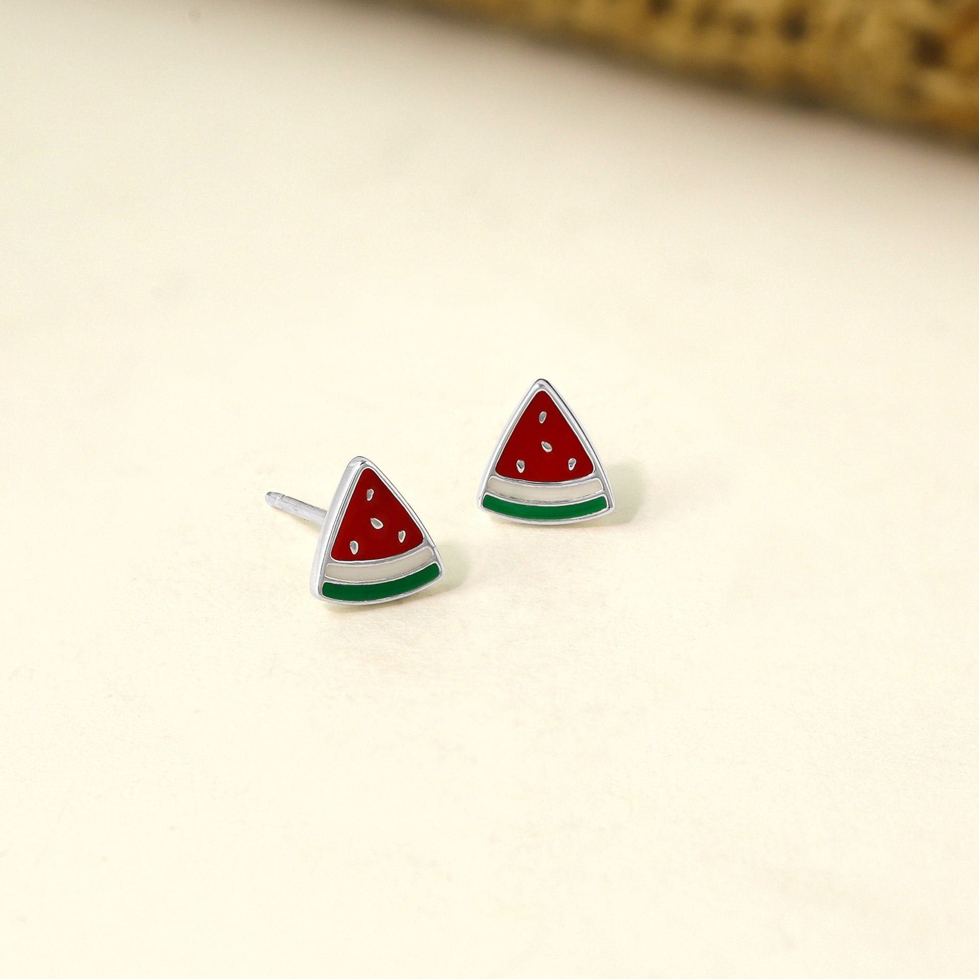 Boma Jewelry Earrings Watermelon Slice Studs