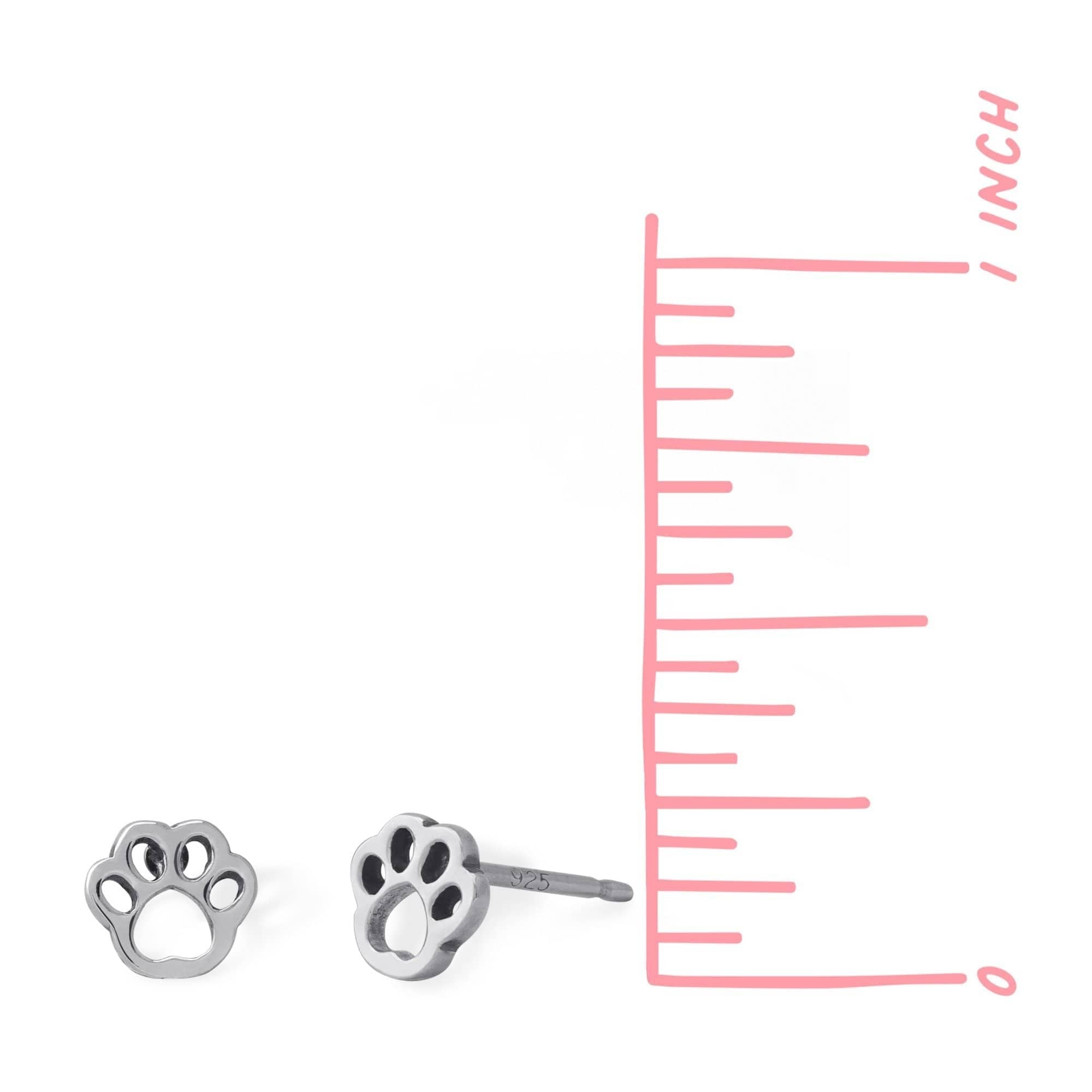 Boma Jewelry Puppy Dog Paw Stud Earrings