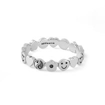 Boma Jewelry Rings 5 Happy Face Yin Yang Ring